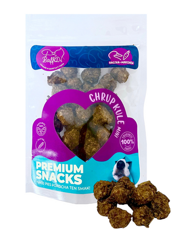 ChrupKule Mini dla psa - kaczka z marchwią 100g