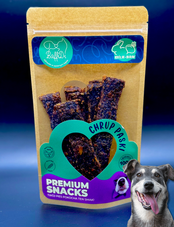 ChrupPaski dla psa - Królik w buraczkach 100g