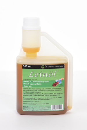 Olej lniany Wallitzer dla psa 1000 ml (Wallitzer Leinöl)