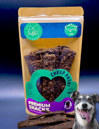 ChrupPaski dla psa - flądra/dorsz 100g