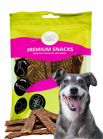 ChrupPaski dla psa - królik z marchwią 200g