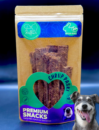 ChrupPaski dla psa - królik z kokosem 100g