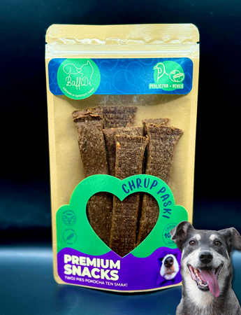 ChrupPaski dla psa - perliczka z kokosem 100g