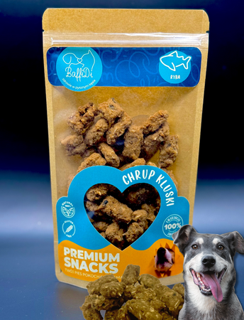 ChrupKluski rybne dla psa - łosoś 100g