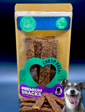 ChrupPaski dla psa - królik 100g