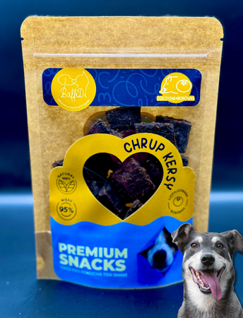 ChrupKersy dla psa - dziczyzna z liofilizowaną borówką amerykańską 90g