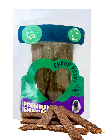 ChrupPaski dla psa - królik 100g