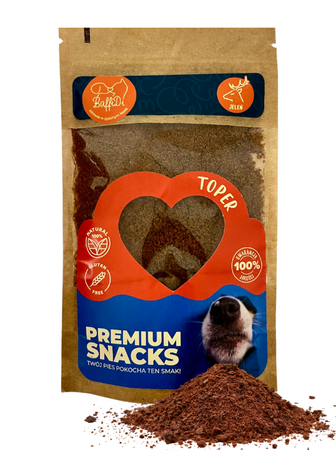 Toper dla psa Suszone mięso mielone - jeleń 100g
