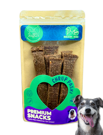 ChrupPaski dla psa - perliczka z kokosem 100g