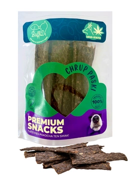 ChrupPaski dla psa - sarna z konopiami 100g